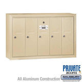 Salsbury Industries 3505SSP sandstone vertical mailbox private access