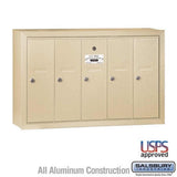 Salsbury Industries 3505SSU sandstone vertical mailbox usps access