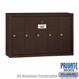 Salsbury Industries 3505ZSP bronze vertical mailbox private access