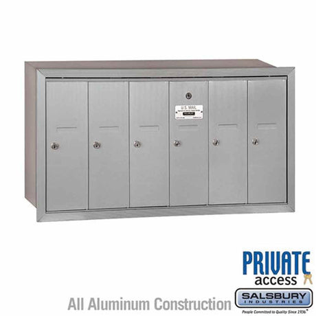 Salsbury Industries 3506ARP aluminum vertical mailbox private access
