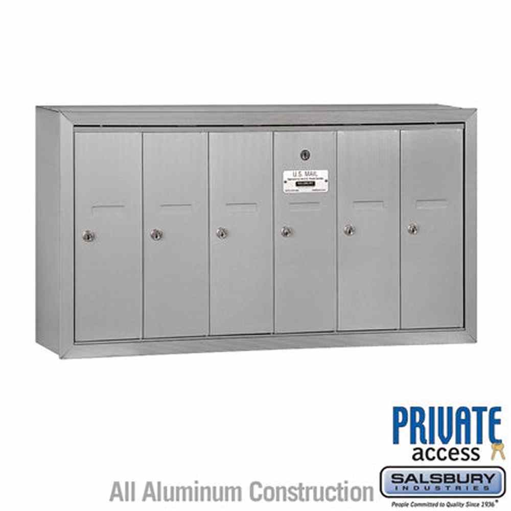 Salsbury Industries 3506ASP aluminum vertical mailbox private access