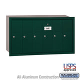 Salsbury Industries 3506GRU green vertical mailbox usps access