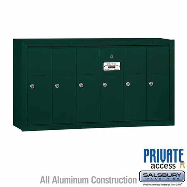 Salsbury Industries 3506GSP green vertical mailbox private access