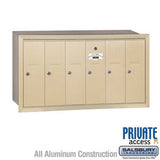 Salsbury Industries 3506SRP sandstone vertical mailbox private access
