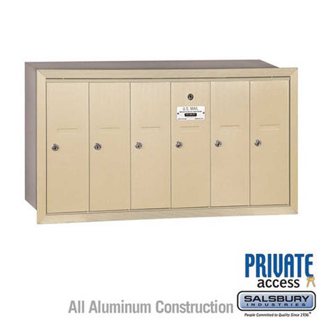 Salsbury Industries 3506SRP sandstone vertical mailbox private access
