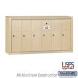 Salsbury Industries 3506SSU sandstone vertical mailbox usps access