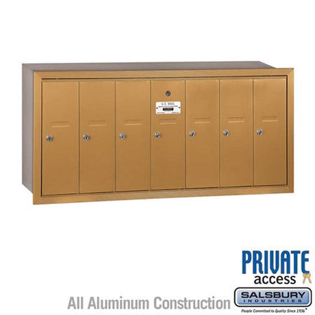 Salsbury Industries 3507BRP brass vertical mailbox private access