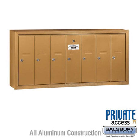 Salsbury Industries 3507BSP brass vertical mailbox private access