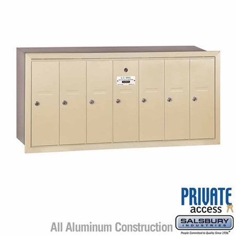 Salsbury Industries 3507SRP sandstone vertical mailbox private access