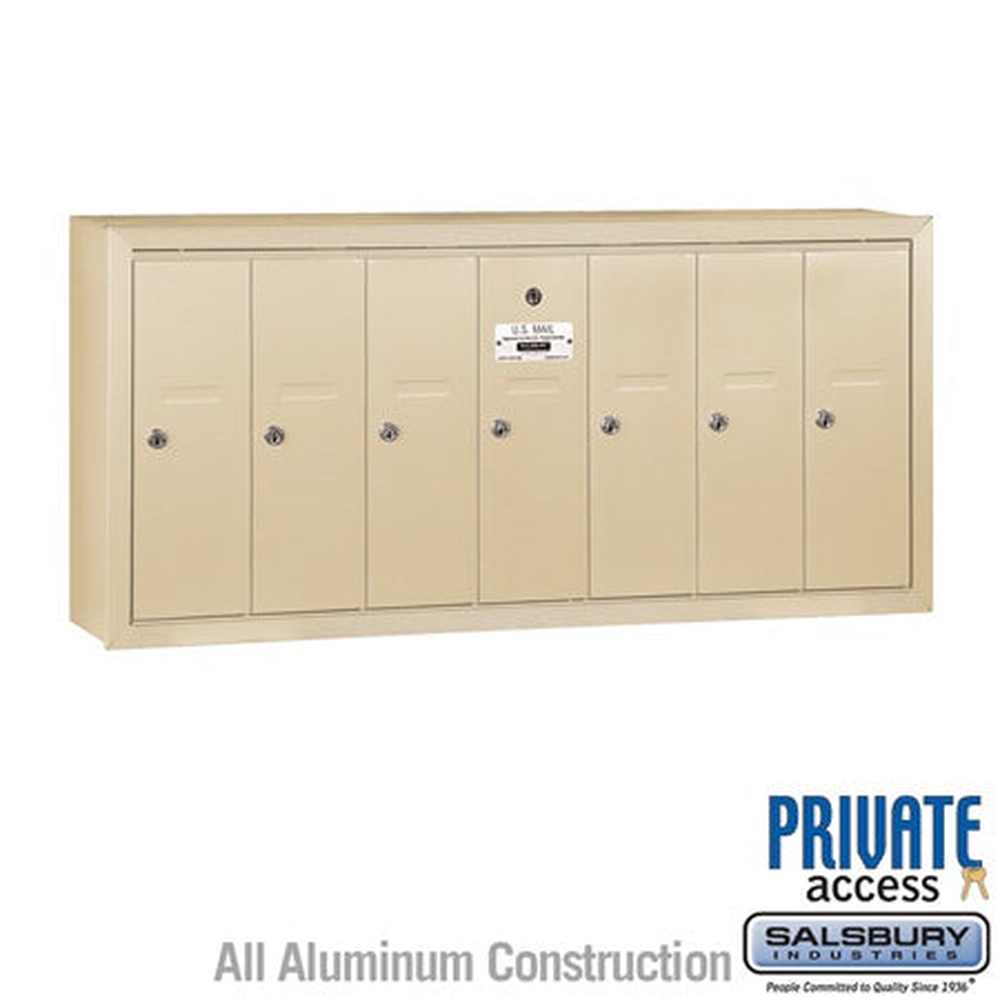 Salsbury Industries 3507SSP sandstone vertical mailbox private access