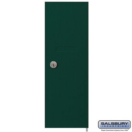 Salsbury Industries 3551GRN replacement door and lock, additional view