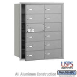Salsbury Industries 3612AFU aluminum horizontal mailbox usps access
