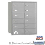 Salsbury Industries 3612ARU aluminum horizontal mailbox usps access