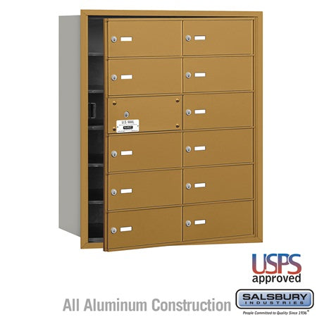 Salsbury Industries 3612GFU horizontal mailbox usps access, additional view