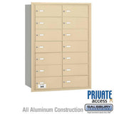 Salsbury Industries 3614SRP sandstone horizontal mailbox private access