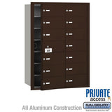 Salsbury Industries 3614ZFP bronze horizontal mailbox private access