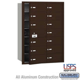 Salsbury Industries 3614ZFU bronze horizontal mailbox usps access