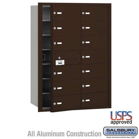 Salsbury Industries 3614ZFU bronze horizontal mailbox usps access