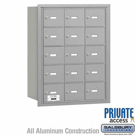 Salsbury Industries 3615ARP aluminum horizontal mailbox private access