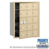 Salsbury Industries 3615SFP sandstone horizontal mailbox private access