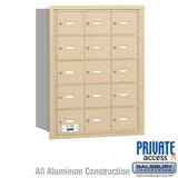 Salsbury Industries 3615SRP sandstone horizontal mailbox private access