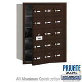 Salsbury Industries 3615ZFP bronze horizontal mailbox private access
