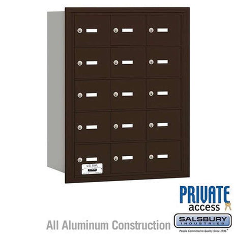 Salsbury Industries 3615ZRP bronze horizontal mailbox private access