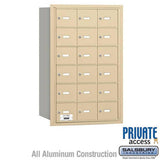 Salsbury Industries 3618SRP sandstone horizontal mailbox private access