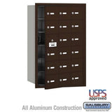 Salsbury Industries 3618ZFU bronze horizontal mailbox usps access