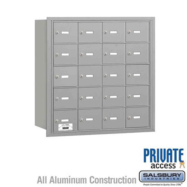 Salsbury Industries 3620ARP aluminum horizontal mailbox private access