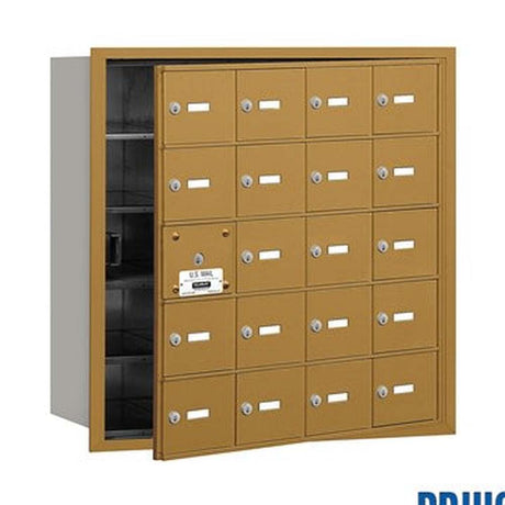 Salsbury Industries 3620GFP gold horizontal mailbox private access