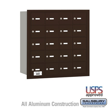 Salsbury Industries 3620ZRU horizontal mailbox usps access, additional view