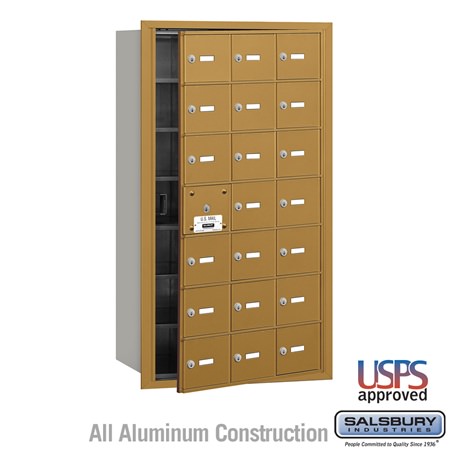 Salsbury Industries 3621GFU horizontal mailbox usps access, additional view