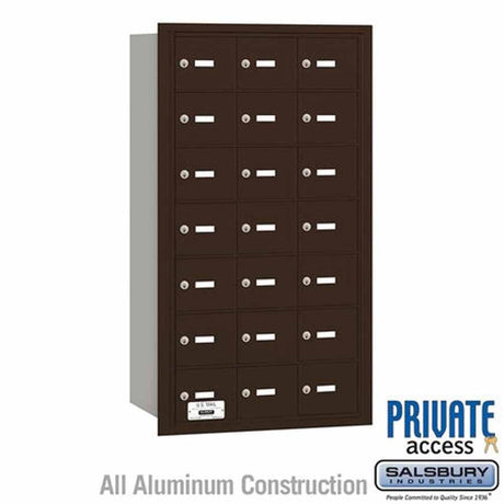 Salsbury Industries 3621ZRP bronze horizontal mailbox private access