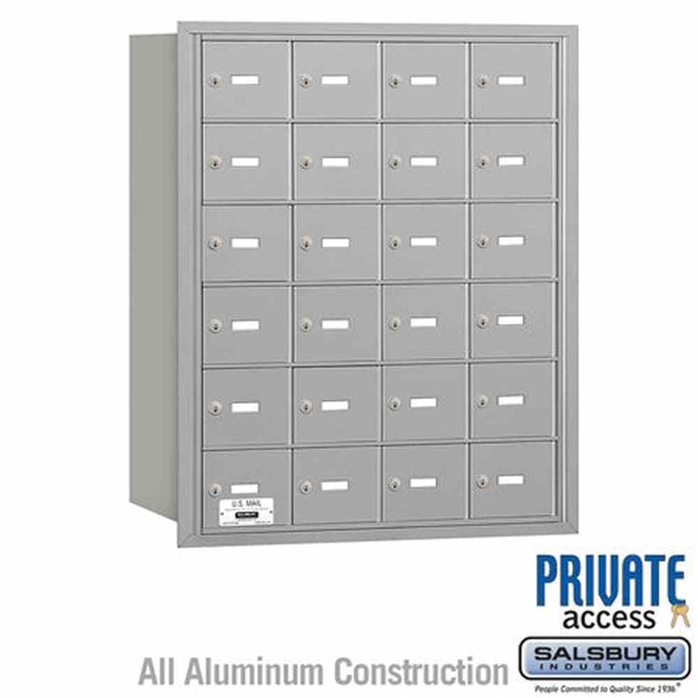 Salsbury Industries 3624ARP aluminum horizontal mailbox private access