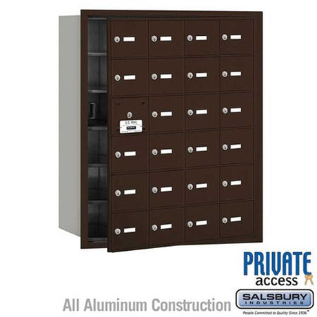 Salsbury Industries 3624ZFP bronze horizontal mailbox private access