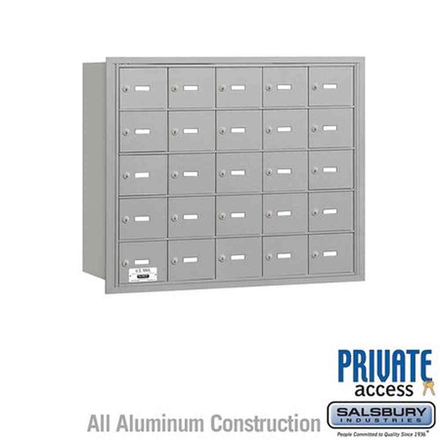 Salsbury Industries 3625ARP aluminum horizontal mailbox private access