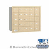 Salsbury Industries 3625SRP sandstone horizontal mailbox private access