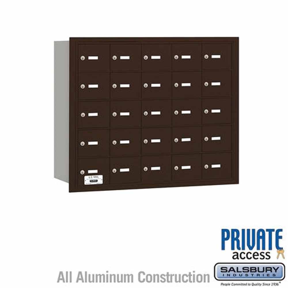 Salsbury Industries 3625ZRP bronze horizontal mailbox private access