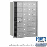 Salsbury Industries 3628AFP aluminum horizontal mailbox private access