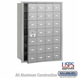 Salsbury Industries 3628AFU aluminum horizontal mailbox usps access