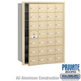 Salsbury Industries 3628SFP sandstone horizontal mailbox private access