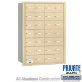 Salsbury Industries 3628SRP sandstone horizontal mailbox private access