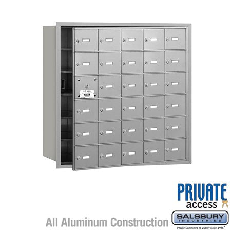 Salsbury Industries 3630AFP aluminum horizontal mailbox private access
