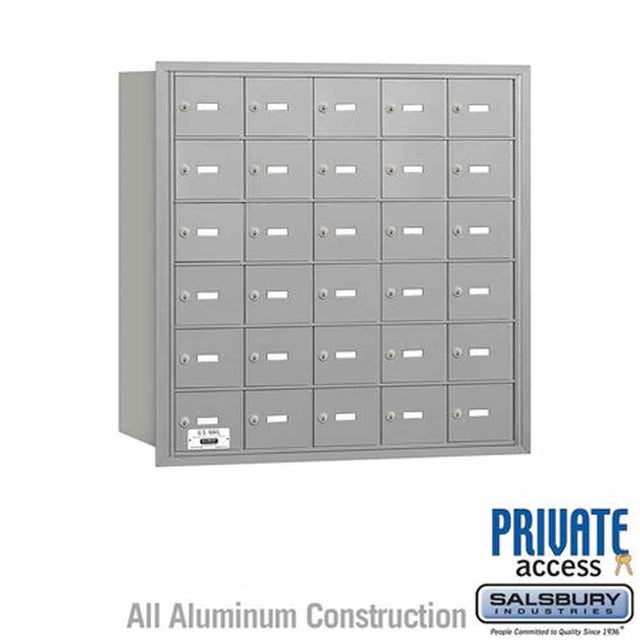 Salsbury Industries 3630ARP aluminum horizontal mailbox private access