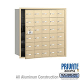 Salsbury Industries 3630SFP sandstone horizontal mailbox private access