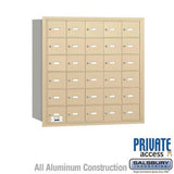 Salsbury Industries 3630SRP sandstone horizontal mailbox private access