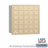 Salsbury Industries 3630SRU sandstone horizontal mailbox usps access