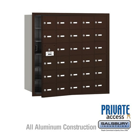 Salsbury Industries 3630ZFP bronze horizontal mailbox private access