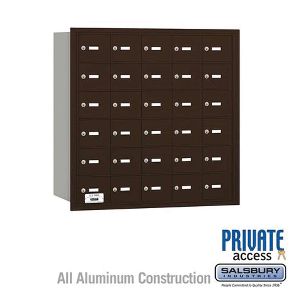 Salsbury Industries 3630ZRP bronze horizontal mailbox private access